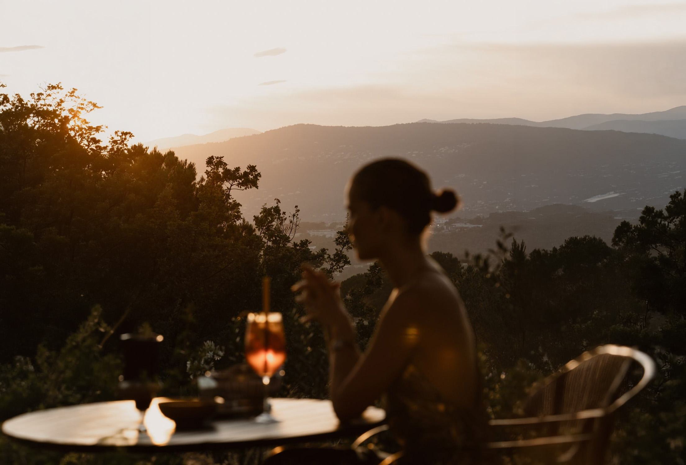 Dinner at sunset