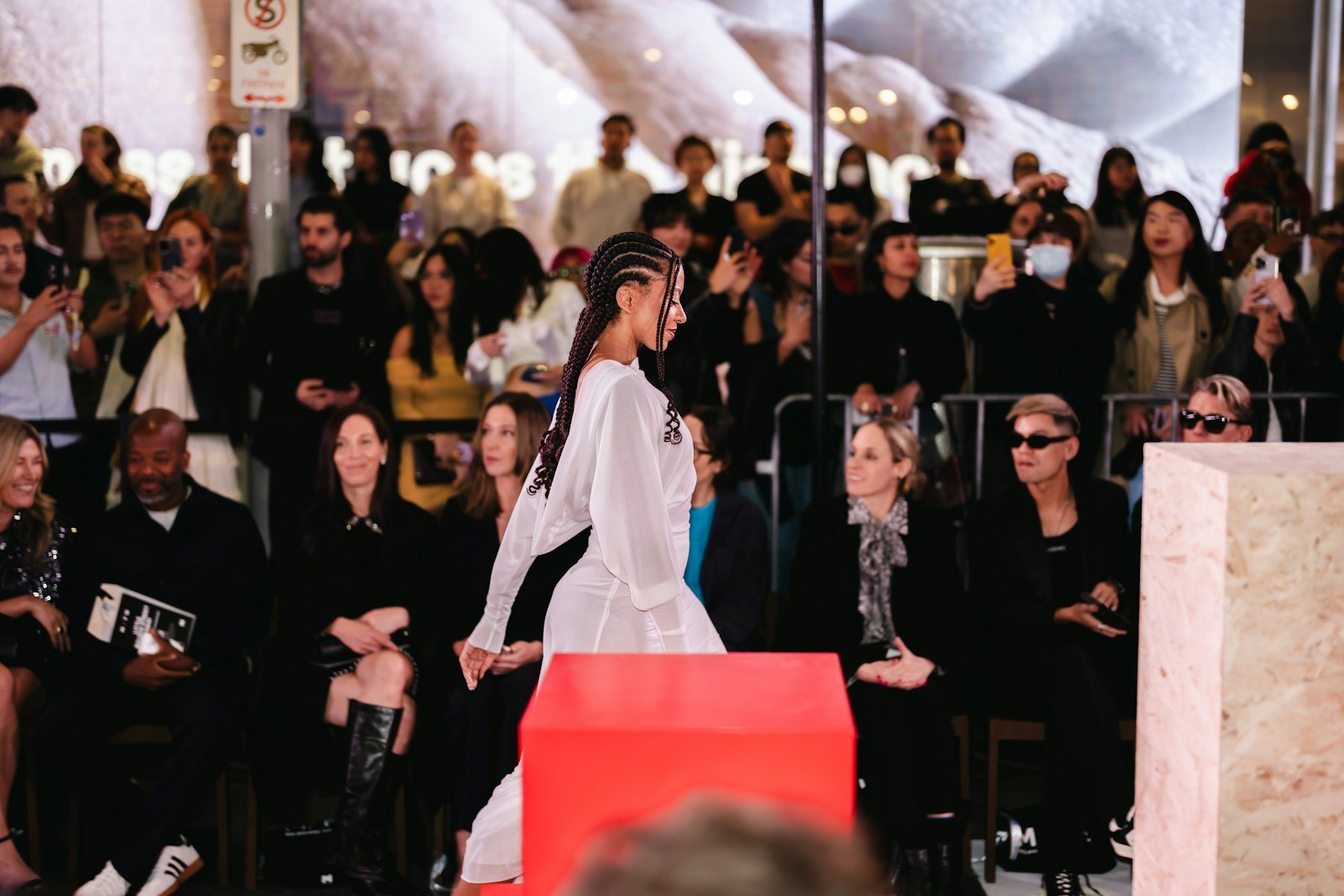 Front row at a Paris Fashion Week show